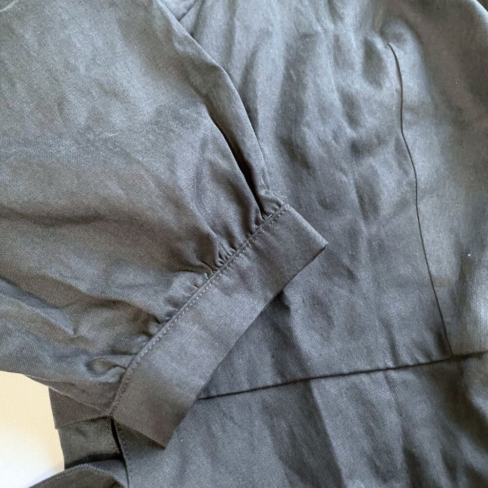 NWT EMMA KNUDSEN THE REESE WRAP DRESS IN NAVY - 2XL - Picture 6 of 7